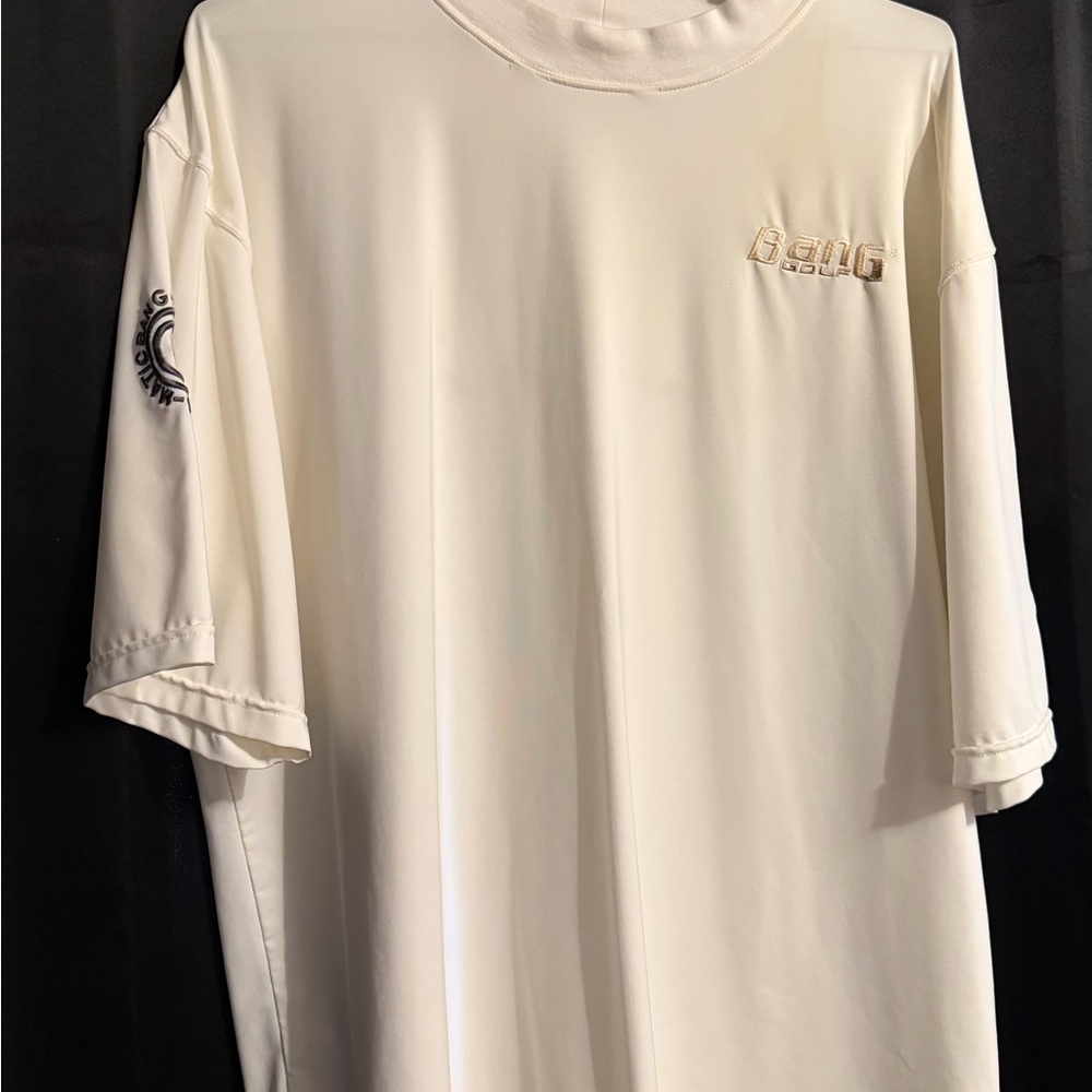 Bang Short Sleeve Crew Tee in Off-White